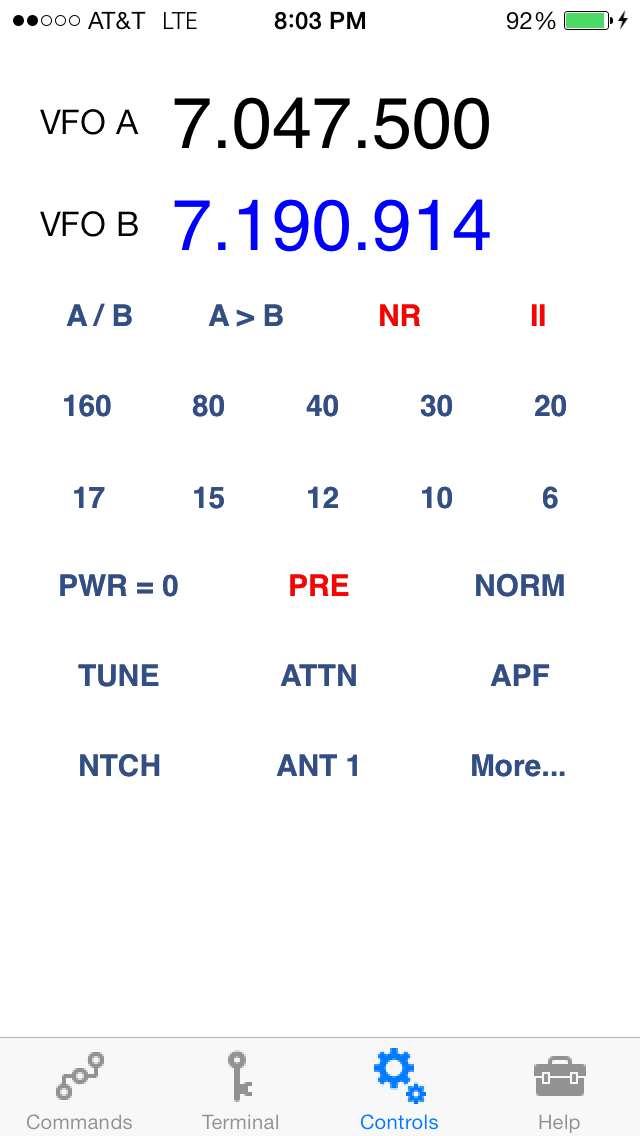 Controls Tab KX3